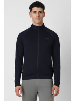 Van Heusen - Men Navy Textured Casual Jacket