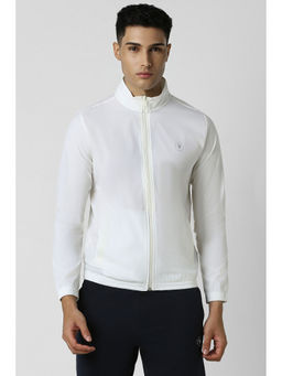Van Heusen - Men White Solid Casual Jacket