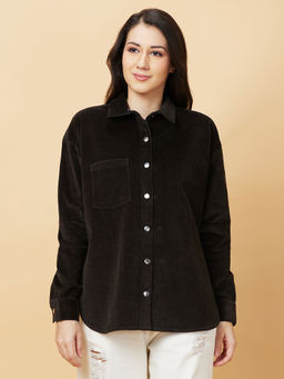 Being Human - Women Olive Solid Shirt