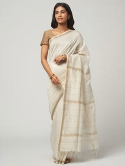 Fabindia - Cotton Silk Embroidered Sari