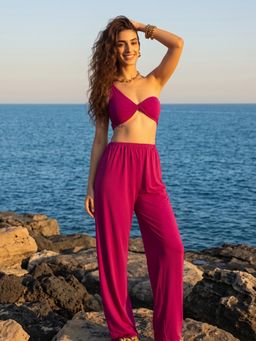 AOBA - Magenta One Shoulder Top and Pant