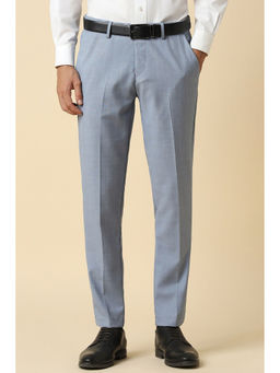 Allen Solly - Men Blue Slim Fit Check Formal Trousers