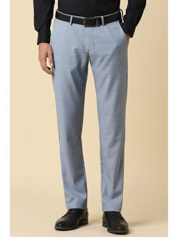 Allen Solly - Men Blue Slim Fit Check Formal Trousers