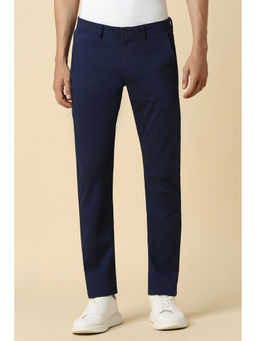 Allen Solly - Men Navy Ultra Slim Fit Solid Casual Trousers