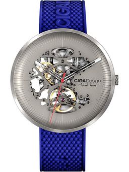 CIGA DESIGN - Watch Titanium Case Skeleton Automatic Mechanical Wristwatch : M031-TITI-W15BU