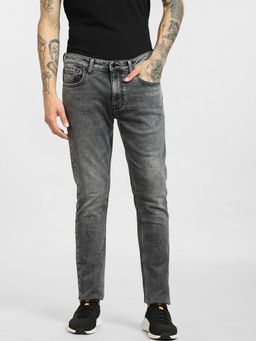 Jack & Jones - Black Low Rise Liam Skinny Jeans