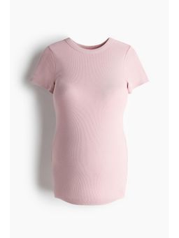 H&M - Women Pink Mama Ribbed Top
