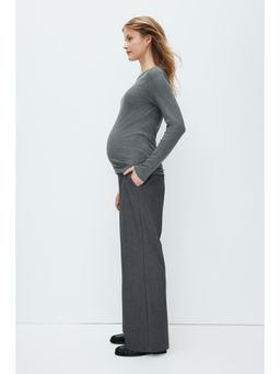 H&M - Women Grey Mama Wide Tailored Trousers