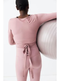 H&M - Women Pink Mama Short Wrap Top