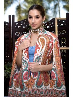 NEIZA - Multi-colour Paisley Design Cape
