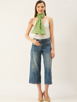 Trend Arrest - Green Polka Dot Scarf