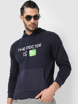 Campus Sutra - Men Printed Stylish Casual Hooded Sweatshirts