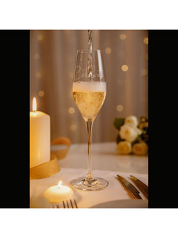 Diamante - Transparent Swarovski Celebrate Slogan Champagne Flute (210Ml)
