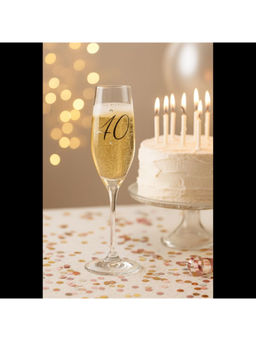 Diamante - Transparent Swarovski Champagne Flute (210Ml)