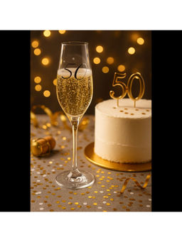 Diamante - Transparent Swarovski Champagne Flute (210Ml)