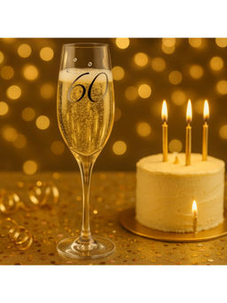 Diamante - Transparent Swarovski Champagne Flute (210Ml)