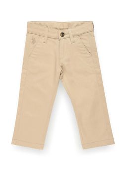 U.S. POLO ASSN. - Boys Cotton Stretch Solid Trousers