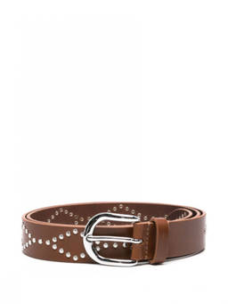 Isabel Marant - Brown Studded Buckle Belt