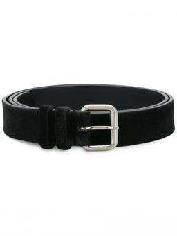 Dondup - Black Textured Buckle Belt (36)