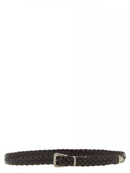 Brunello Cucinelli - Brown Woven Buckle Belt
