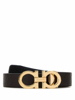 Ferragamo - Brown Gancini Buckle Reversible Belt