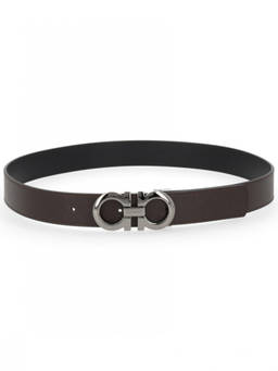 Ferragamo - Dark Brown Cut To Size Reversible Belt