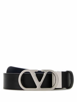 Valentino Garavani - Black Vlogo Reversible Belt