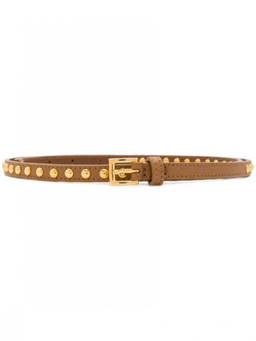 PRADA - Brown Studded Buckle Belt