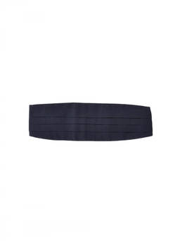 Corneliani - Navy Blue Pleated Cummerbund Belt