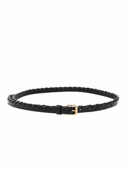 Dries Van Noten - Black Braided Solid Belt
