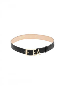 EMPORIO ARMANI - Black Logo Belt