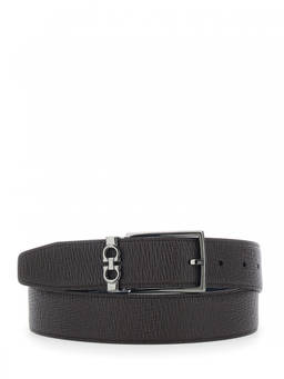 Ferragamo - Brown Reversible Buckle Belt