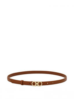 Ferragamo - Brown Textured Buckle Belt