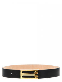 Victoria Beckham - Black Logo Buckle Belt (22)