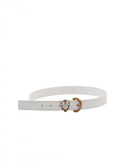 Pinko - White Logo Buckle Belt