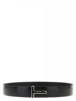 Tom Ford - Black Shiny Solid Belt