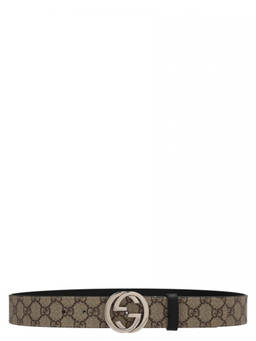 Gucci - Beige Gg Supreme Belt