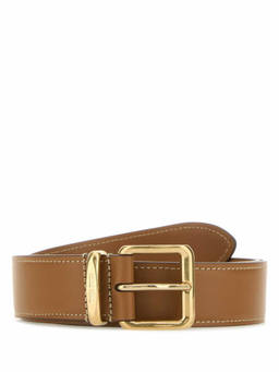 Miu Miu - Beige Caramel Solid Buckle Belt