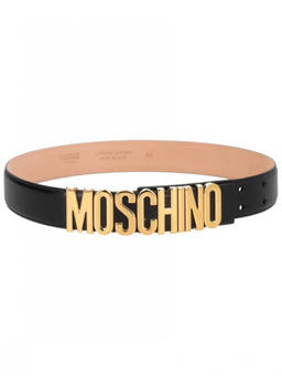 Moschino - Black Logo Buckle Belt