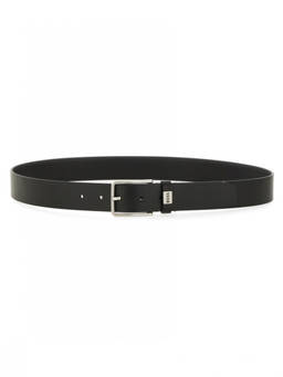 Boss - Black Textured Buckle Belt