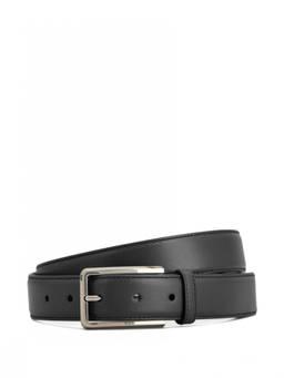 TOD'S - Black Solid Buckle Belt