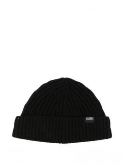 MM6 Maison Margiela - Black Knitted Beanie Hat