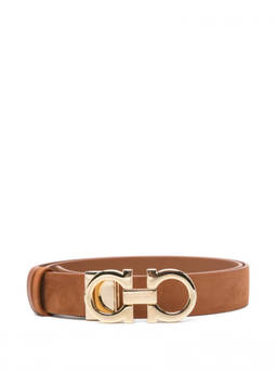 Ferragamo - Brown Solid Buckle Belt