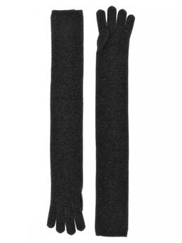 Max Mara - Dark Grey Timor' Textured Gloves