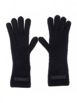 JACQUEMUS - Black Logo Embroidered Gloves