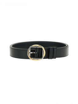 JACQUEMUS - Black Buckle Solid Belt