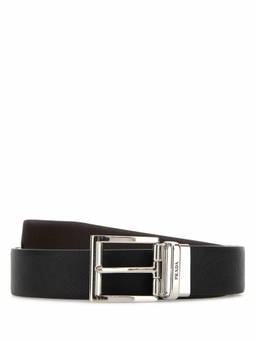 PRADA - Black Reversible Belt (34)