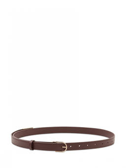 Victoria Beckham - Burgundy Solid Buckle Belt
