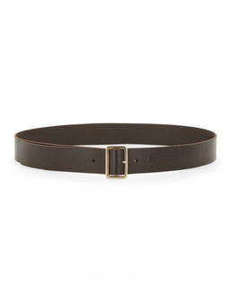 Alysi - Brown Textured Buckle Belt (30)