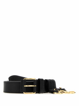Miu Miu - Black Textured Buckle Belt